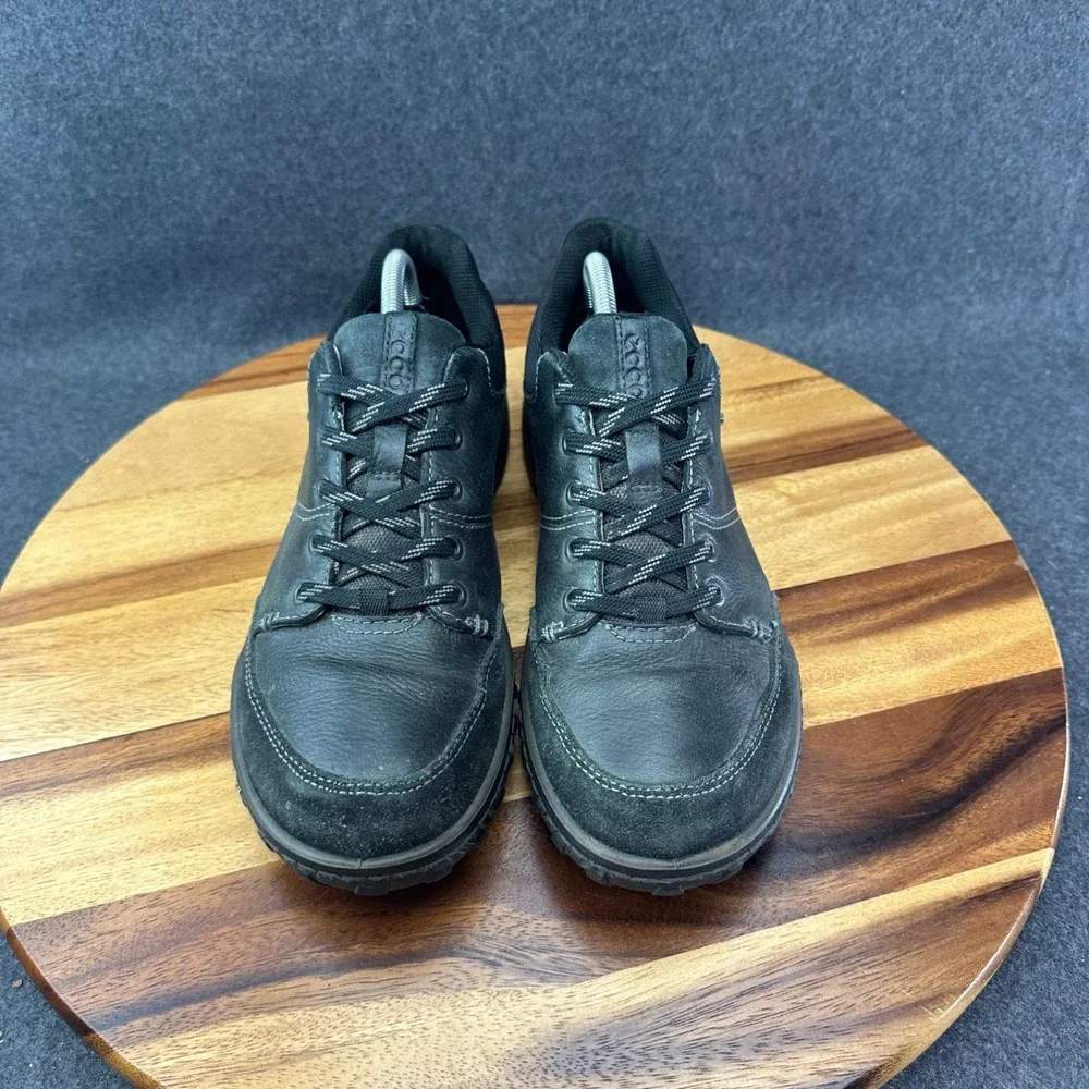 ECCO Urban Lifestyle Gore-Tex Black Leather Hiking Shoes 83070402001 Size 8